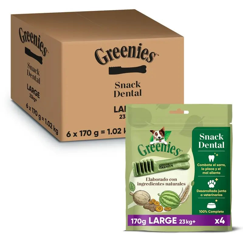 Greenies Dental Large Snack para Perro Grande 6x170g