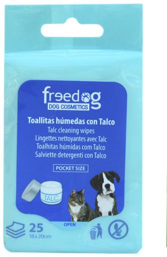 Freedog Toallitas Húmedas Talco Pocket 25 ud