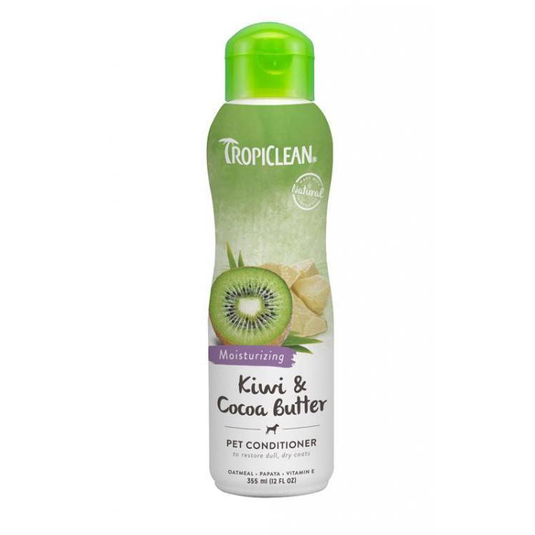 TropiClean Acondicionador Hidratante Kiwi & Manteca de Cacao 355ml