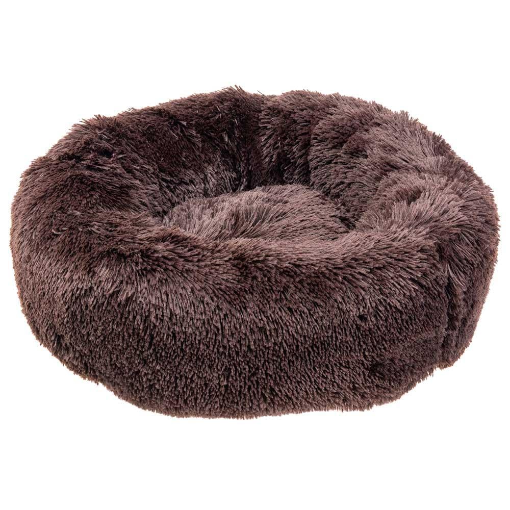 Ferplast Cuddly Round Bed Brown 80cm