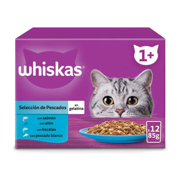 Whiskas Multipack Pescado Alimento Húmedo 48 sobres 85g