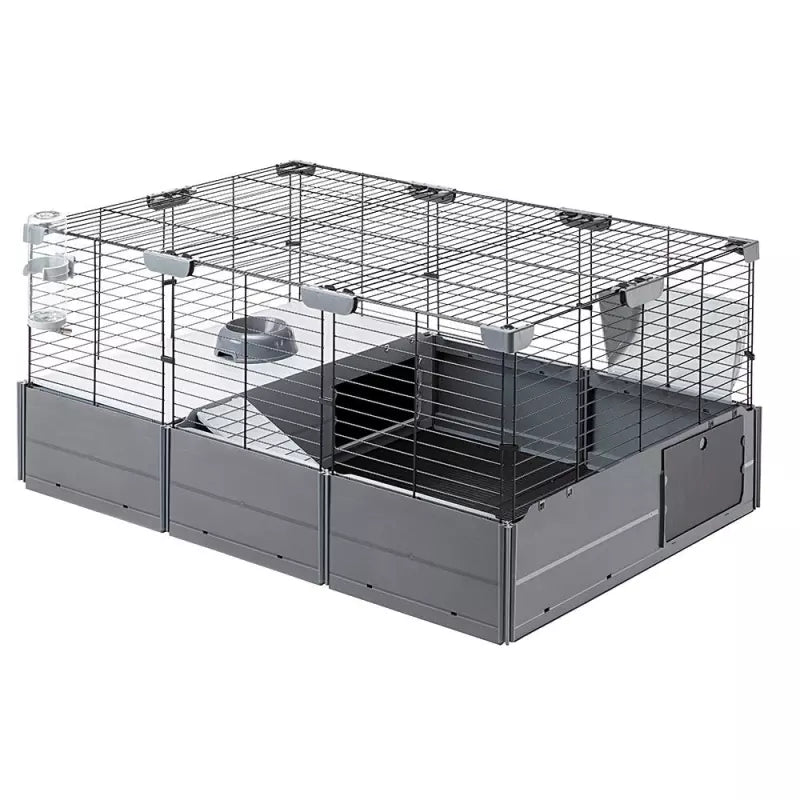Ferplast Multipla Jaula para Conejos y Cobayas Negra 1204g
