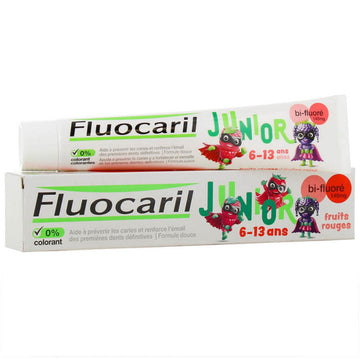 Fluocaril Junior Gel Dentífrico Sabor Frutas Rojas 75ml