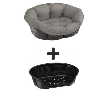 Ferplast Oval Sofa Bed Light Grey 1 pc