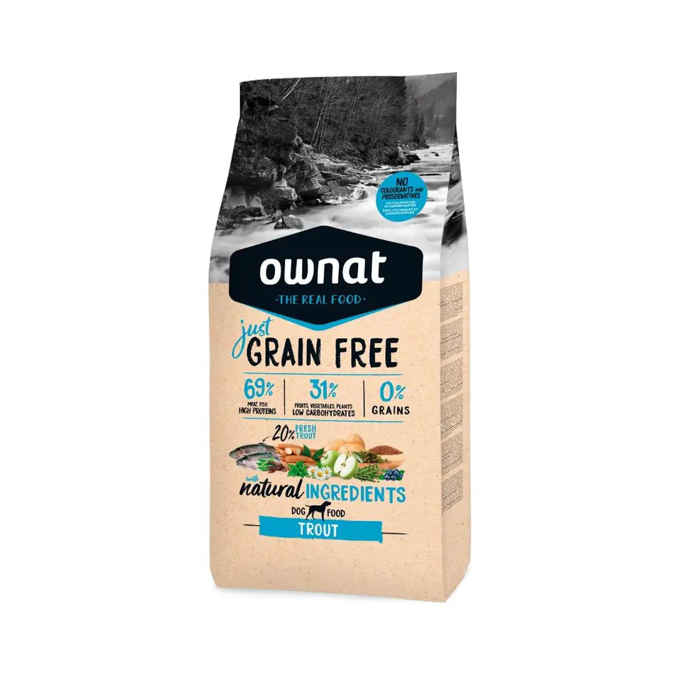 Ownat Just Canine Adult Grain Free Trout 14Kg