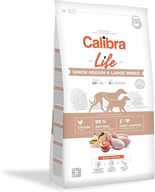 Calibra Dog Life Senior Medium &amp; Large Chicken 12Kg