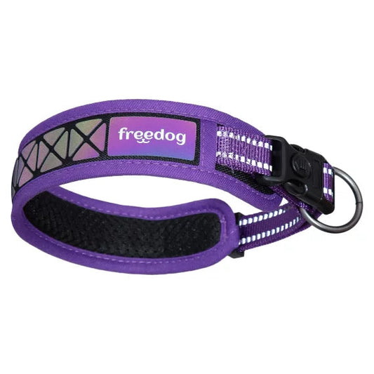 Freedog Boreal Collar Reflejtující Lila 43-52cm