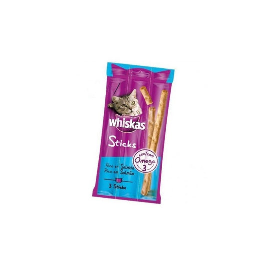 Whiskas Sticks Salmón Snack para Gatos 28 ud