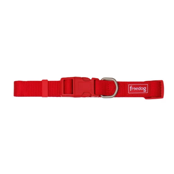Freedog Collar Nylon Basic Rojo 15mm