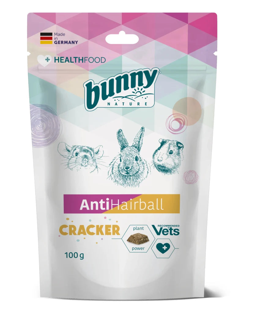Bunny Antihairball Cracker Suplemento 5x100g