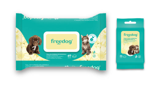 Freedog Toallitas Húmedas Manzanilla Pocket 25 ud