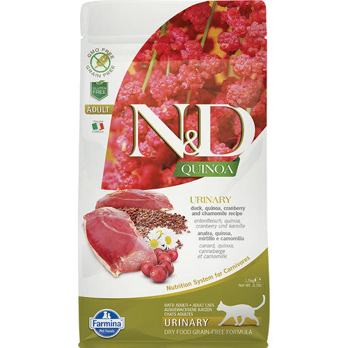 Farmina N&D Quinoa Urinary Alimento Seco para Gatos Adultos Pato 5kg