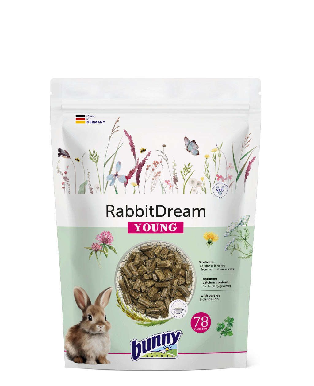 Bunny Alimento Sueño Conejo Enano Joven 600gr