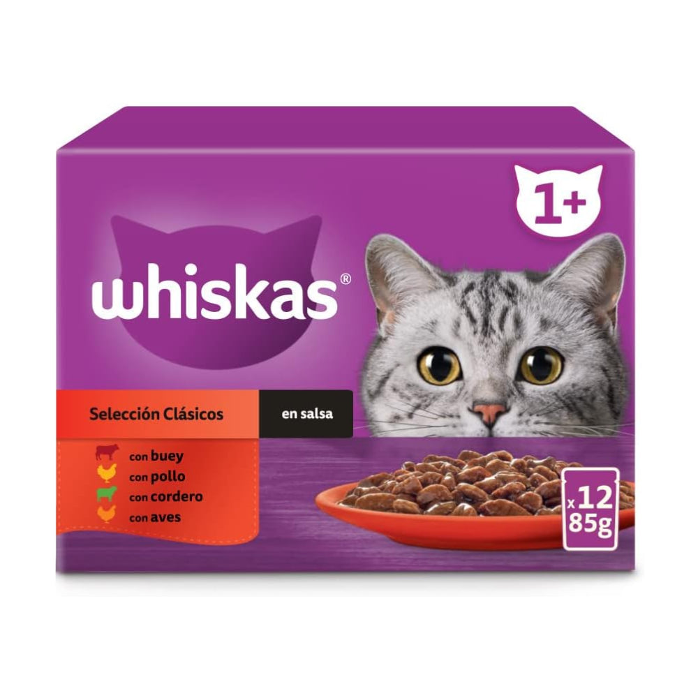 Whiskas Selección Clásica Carnés Multipack 4x12x85g