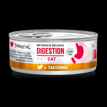Disugual Diet Cat Digestion Low Fat Pavo Lata 85g