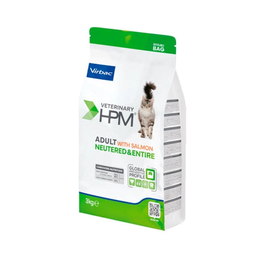 Virbac HPM Salmon Dry Food for Adult Cats 3Kg