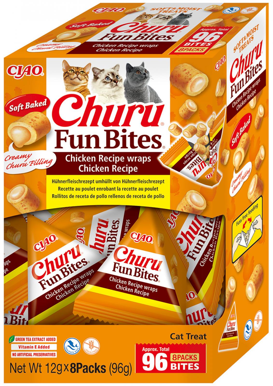 Churu Cat Fun Bites Snack Pollo 8 ud