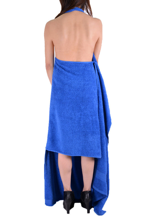 AFTER HOMEWORK PLAYA DRESS IN TOWEL BLUE