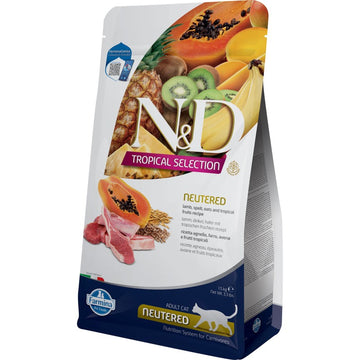 Farmina N&D Tropical Selection Neutered Cordero Alimento Seco para Gatos 1,5Kg
