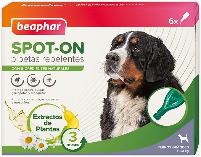 Beaphar Pipetas Repulsivas Antiparasitarias Grandes 6 ud