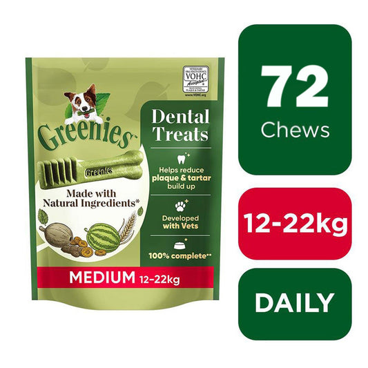 Greenies Dental Regular Snacks Dentales 6 cajas de 340g