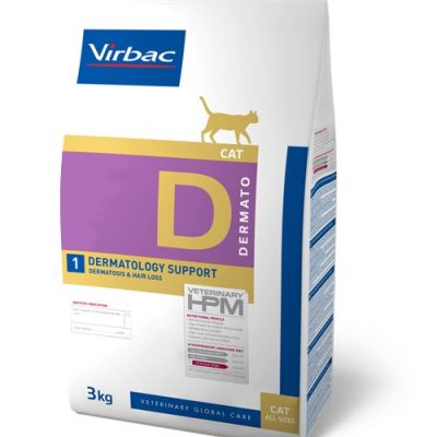 Virbac HPM Feline Dermatology Support D1 Alimento seco 3kg