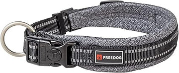 Freedog Shiva Collar Acolchado Gris S 1 ud