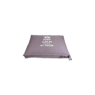 Lex&amp;Max Keep Calm Taupe Bed Cover 90x65 cm