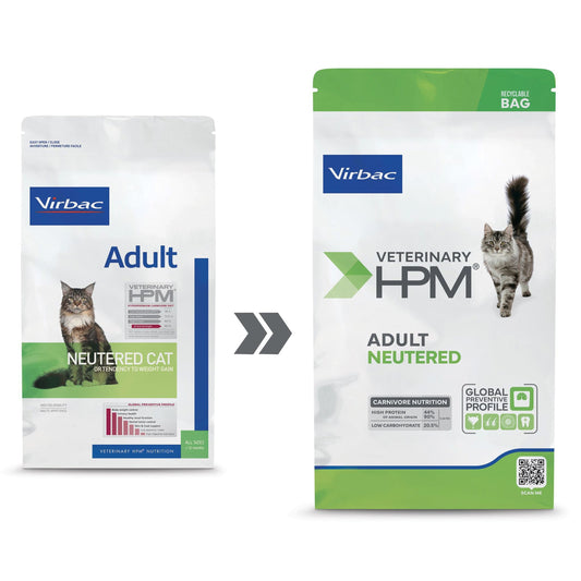 Virbac HPM Cat Adult Neutered Dry Cat Food 400g