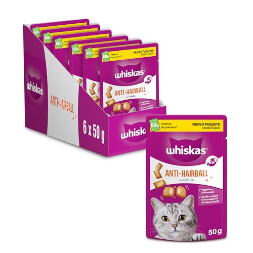 Whiskas Antihairball Snacks 6 unidades