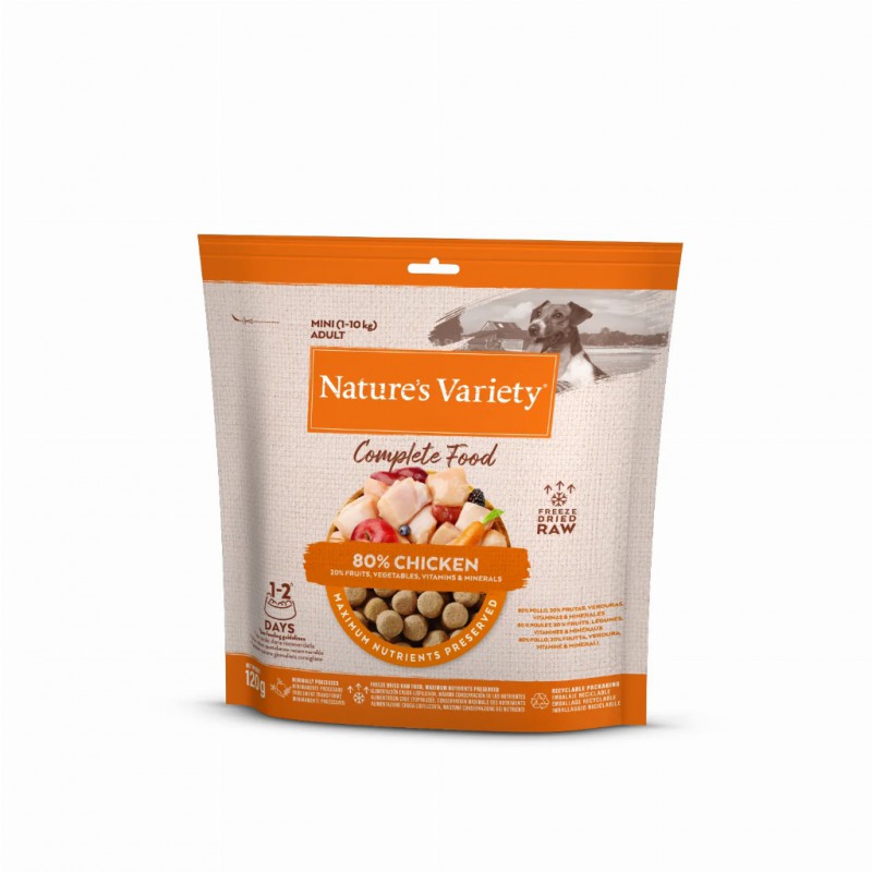 Nature's Variety Liofilizado para Perros Mini Chicken 7x120g