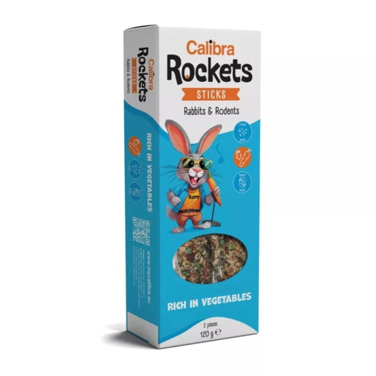Calibra Rockets Sticks Conejos y Roedores - Verduras 120g