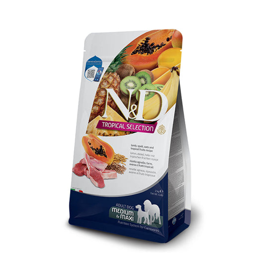 Farmina N&D Tropical Selection Med Maxi Cordero Alimento Seco 2kg