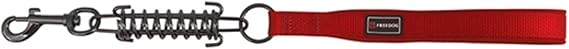Freedog Correa Corta Muelle Nylon Rojo 45cm
