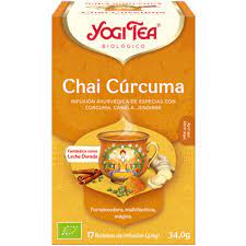 Yogi Tea Chai Cúrcuma Infusión en Bolsitas 17 uds