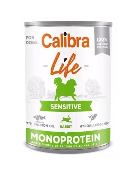 Calibra Dog Life Lata Sensitive Conejo 6 ud
