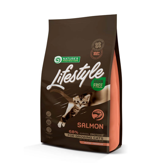 Nature's Protection Lifestyle Salmon for Kittens, Dried, 1.5kg