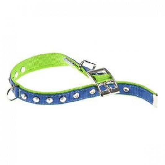 Ferplast Collar Dual Azul Verde 15mm 1 ud