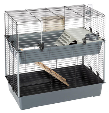 Ferplast Rabbit 100 Double Jaula para Conejos 2 niveles