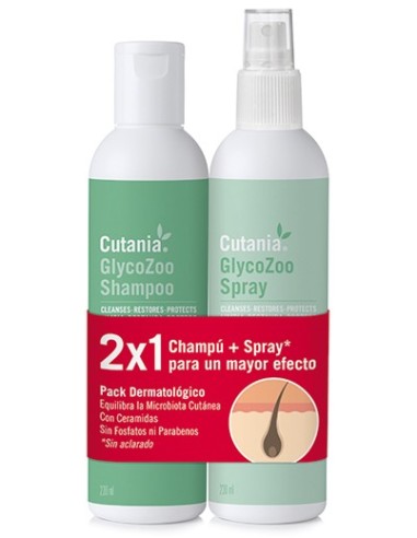 Vetnova Cutania GlycoZoo Champú y Spray 355ml + 236ml