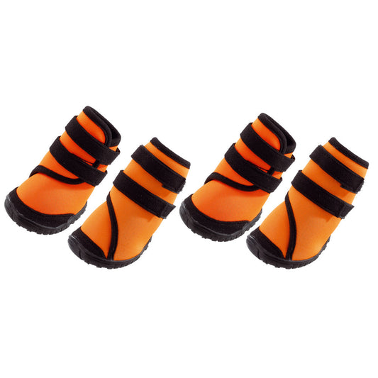 Ferplast Trekking Shoes Botas Naranja y Negro 4 piezas
