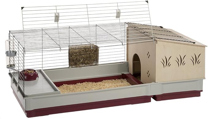 Ferplast Grey Frame M92 Jaula para Mascotas Burdeos 13.15kg