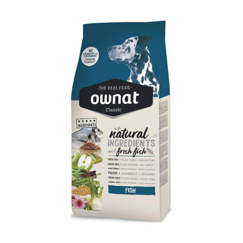 Ownat Classic Pescado Pienso Sólido para Perros Adultos 20kg