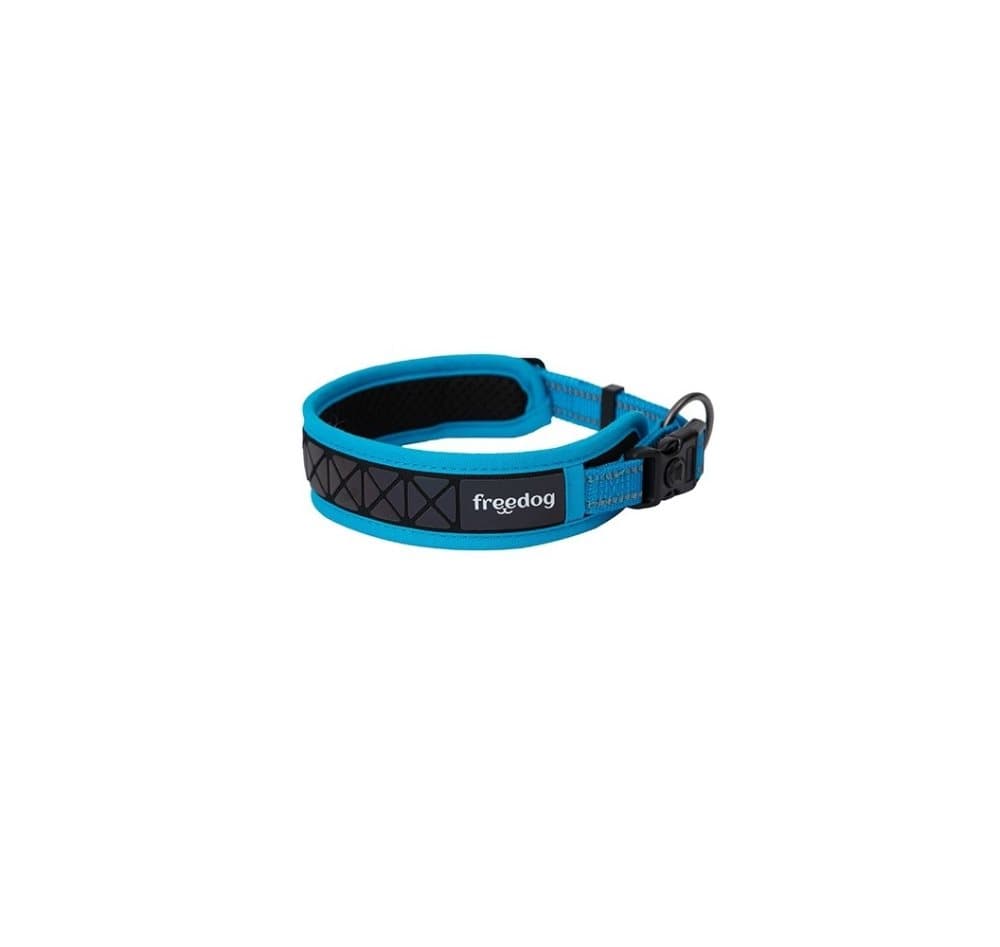 Freedog Boreal Collar Reflectante Azul Capri 20mm 43-52cm