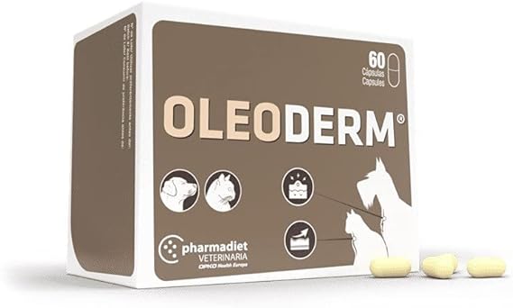 Pharmadiet OLEODERM Suplemento Nutricional para Mascotas 60 cápsulas