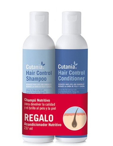 Vetnova Cutania Hair Control Pack Champú y Acondicionador 236ml + 236ml