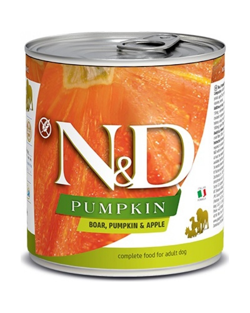 Farmina ND Pumpkin Wild Boar and Apple Wet Dog Food 6 cans of 285g