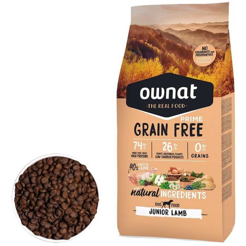Ownat Grain Free Prime Canine Junior Lamb Feed 12kg