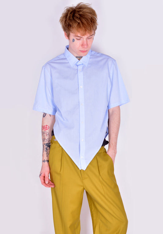 BLESS N°71 5341 POINTYSHIRT VINTAGE LIGHT BLUE