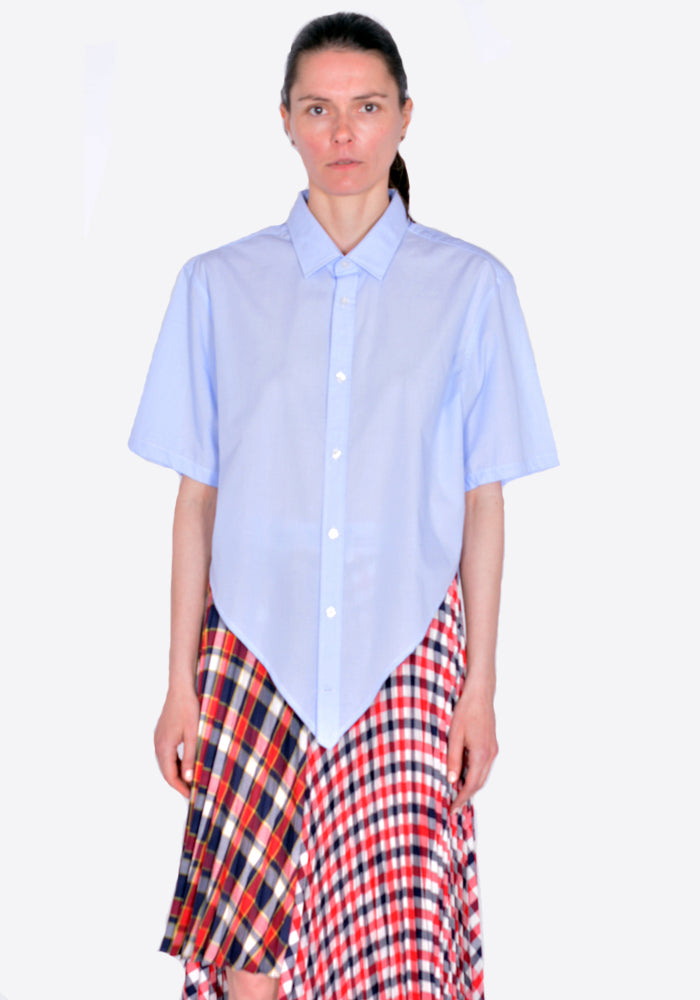 BLESS N°71 5341 POINTYSHIRT VINTAGE LIGHT BLUE